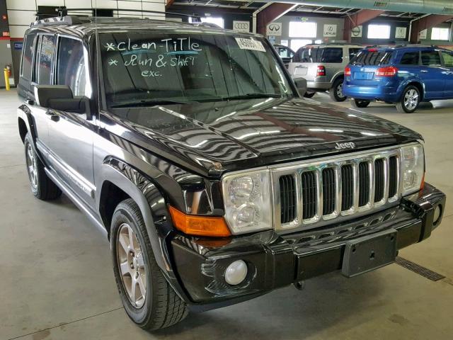 1J8HG58206C311297 - 2006 JEEP COMMANDER BLACK photo 1