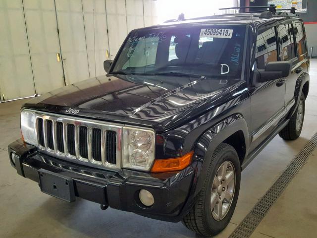 1J8HG58206C311297 - 2006 JEEP COMMANDER BLACK photo 2