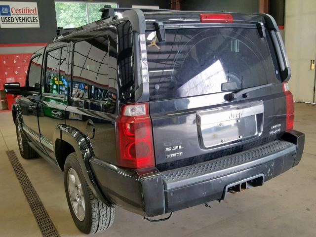 1J8HG58206C311297 - 2006 JEEP COMMANDER BLACK photo 3
