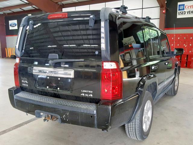 1J8HG58206C311297 - 2006 JEEP COMMANDER BLACK photo 4