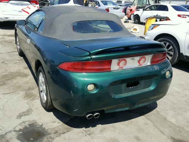 4A3AX35G2XE148331 - 1999 MITSUBISHI ECLIPSE SP GREEN photo 3