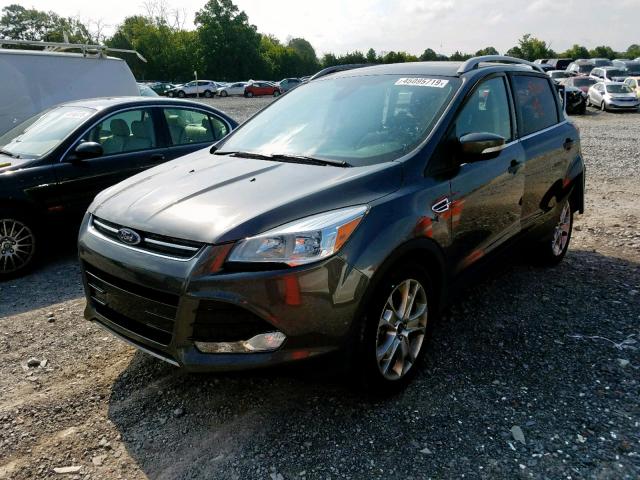 1FMCU0J92FUA83734 - 2015 FORD ESCAPE TIT GRAY photo 2