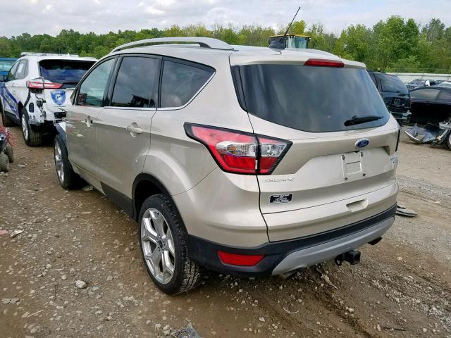 1FMCU9J92JUB39880 - 2018 FORD ESCAPE TIT BEIGE photo 3