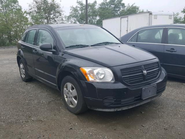 1B3HB28B17D350272 - 2007 DODGE CALIBER BLACK photo 1