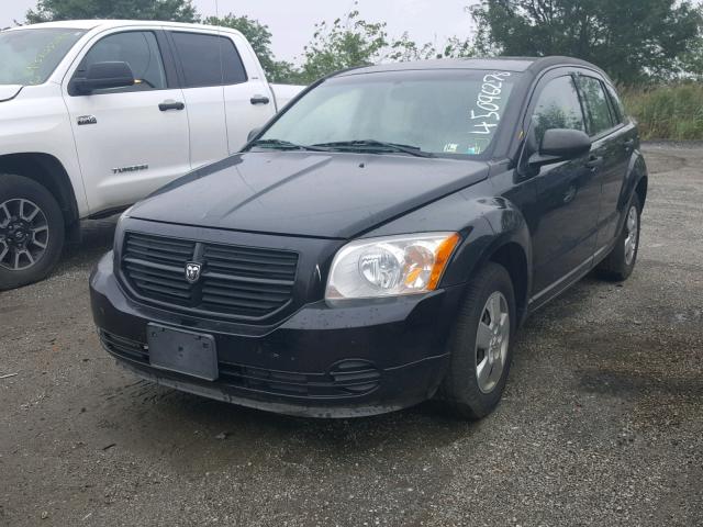 1B3HB28B17D350272 - 2007 DODGE CALIBER BLACK photo 2