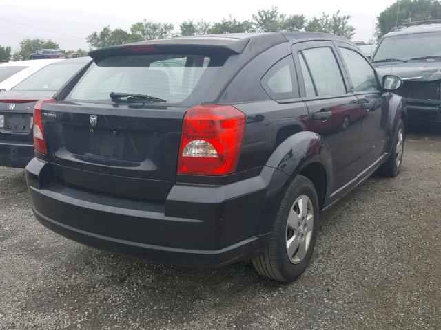 1B3HB28B17D350272 - 2007 DODGE CALIBER BLACK photo 4