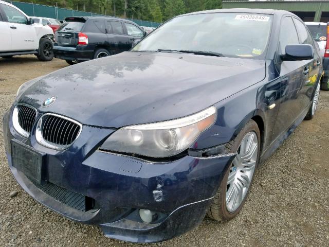 WBANB53547CP07645 - 2007 BMW 550 I BLUE photo 2