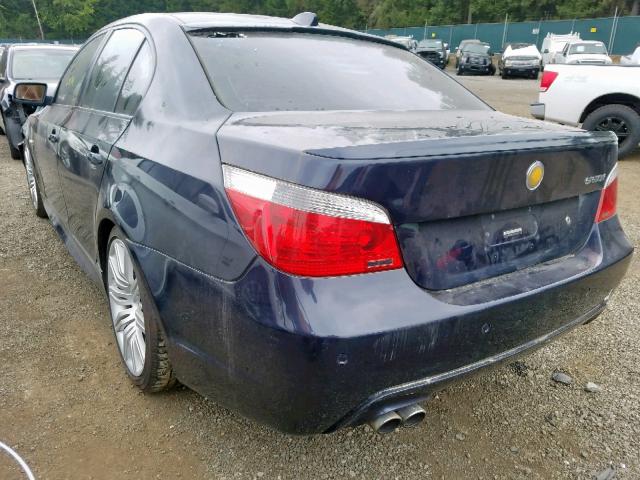 WBANB53547CP07645 - 2007 BMW 550 I BLUE photo 3