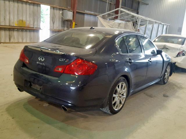 JN1CV6AP7BM502192 - 2011 INFINITI G37 BASE BLUE photo 4