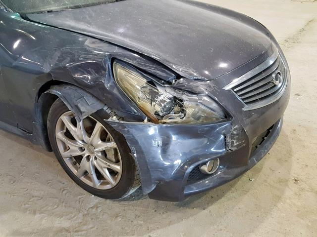 JN1CV6AP7BM502192 - 2011 INFINITI G37 BASE BLUE photo 9