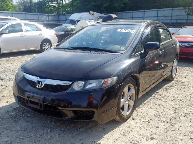 2HGFA16699H325488 - 2009 HONDA CIVIC LX-S أسود صورة 2