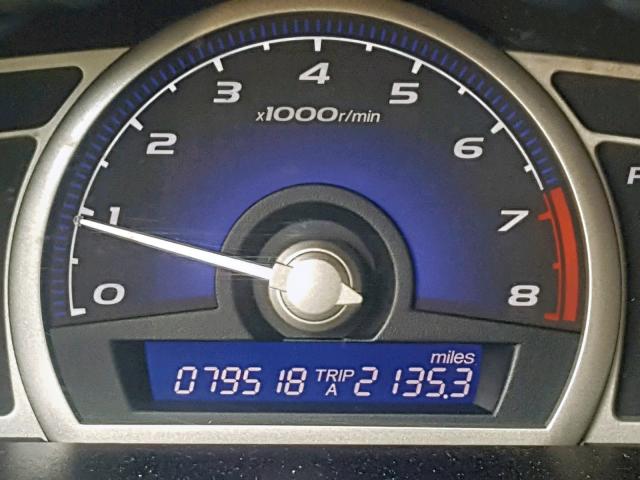 2HGFA16699H325488 - 2009 HONDA CIVIC LX-S أسود صورة 8