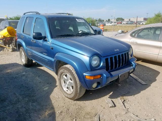 1J4GL58K63W595473 - 2003 JEEP LIBERTY LI BLUE photo 1