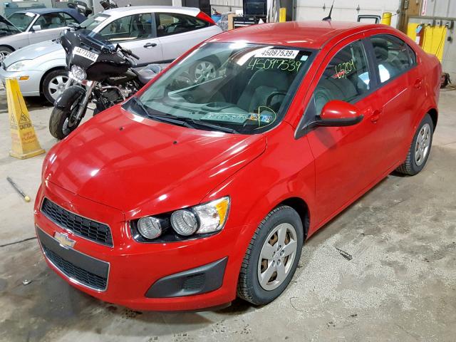 1G1JA5SG3D4144013 - 2013 CHEVROLET SONIC LS 红色 照片 2