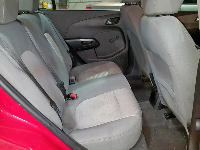 1G1JA5SG3D4144013 - 2013 CHEVROLET SONIC LS 红色 照片 6