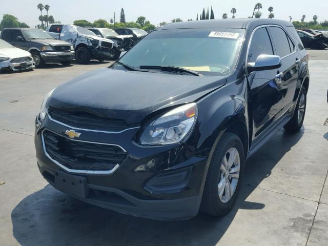 2GNALBEKXG1120394 - 2016 CHEVROLET EQUINOX LS BLACK photo 2