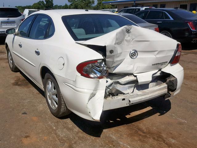 2G4WD532651261780 - 2005 BUICK LACROSSE C WHITE photo 3