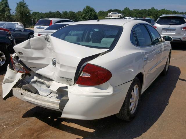 2G4WD532651261780 - 2005 BUICK LACROSSE C WHITE photo 4