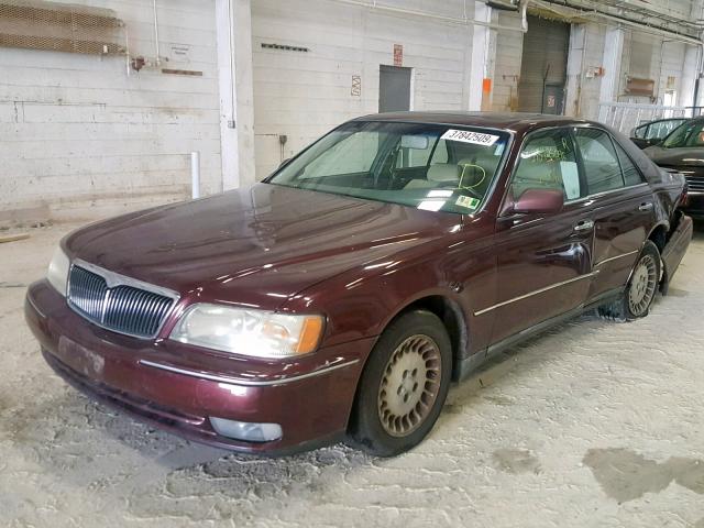 JNKBY31A0VM303952 - 1997 INFINITI Q45 BASE BURGUNDY photo 2