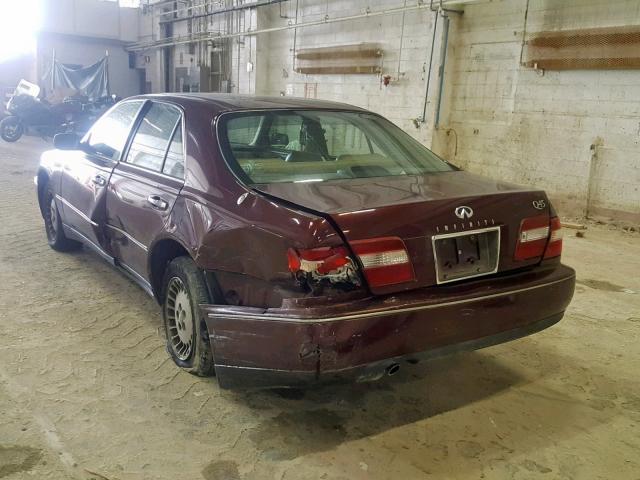 JNKBY31A0VM303952 - 1997 INFINITI Q45 BASE BURGUNDY photo 3