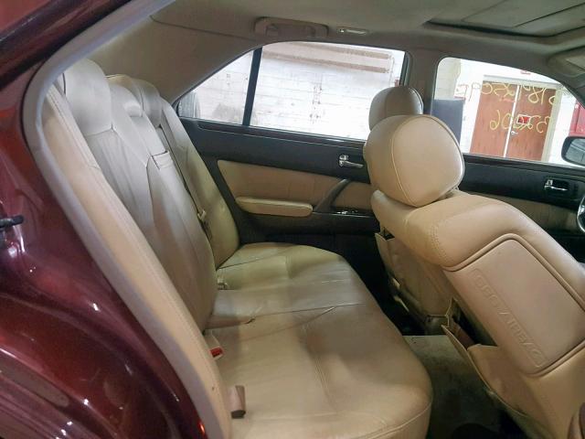 JNKBY31A0VM303952 - 1997 INFINITI Q45 BASE BURGUNDY photo 6