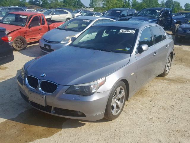 WBANA53545B863660 - 2005 BMW 525 I GRAY photo 2