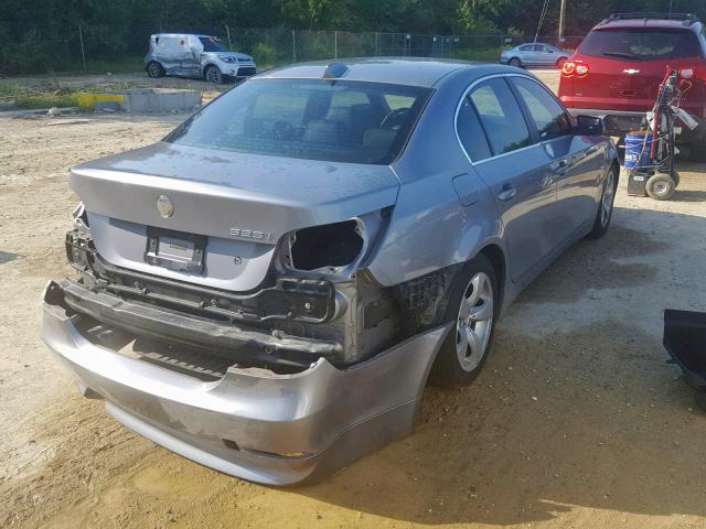 WBANA53545B863660 - 2005 BMW 525 I GRAY photo 4