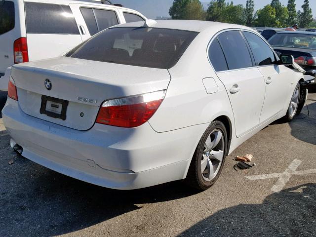 WBANE53556CK90073 - 2006 BMW 525 I WHITE photo 4