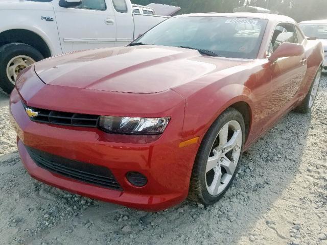 2G1FA1E30E9201077 - 2014 CHEVROLET CAMARO LS RED photo 2