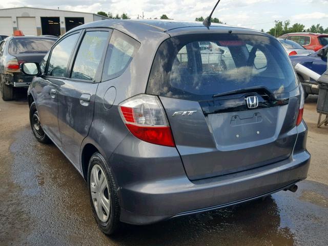 JHMGE8G36BC009087 - 2011 HONDA FIT GRAY photo 3