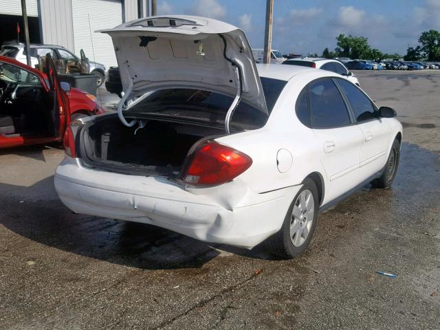 1FAFP52U33A230669 - 2003 FORD TAURUS LX WHITE photo 4