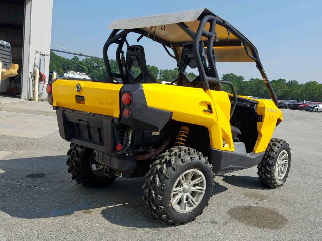 3JBKGCP17DJ000508 - 2013 CAN-AM COMMANDER YELLOW photo 4