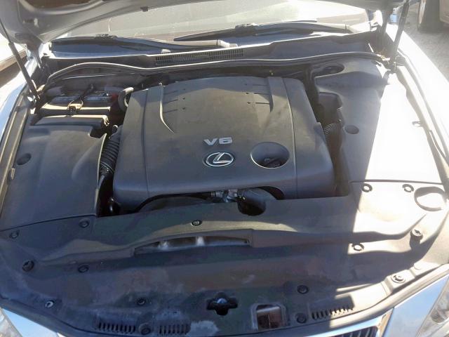 JTHBK262482071367 - 2008 LEXUS IS 250 BLUE photo 7