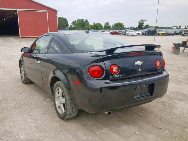 1G1AF1F53A7228085 - 2010 CHEVROLET COBALT 2LT BLACK photo 3