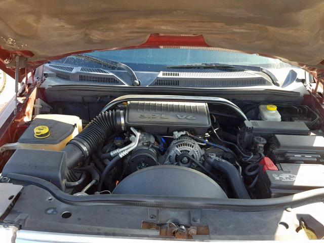 1J8HH48KX7C699874 - 2007 JEEP COMMANDER BURGUNDY photo 7