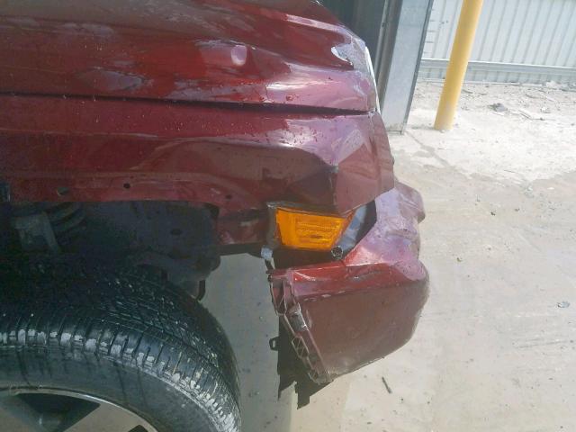 1J8HH48KX7C699874 - 2007 JEEP COMMANDER BURGUNDY photo 9