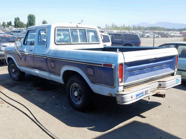 X15SKY44371 - 1977 FORD F-150 BLUE photo 3