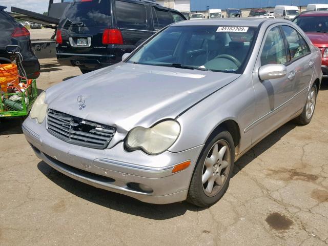 WDBRF61J73A465453 - 2003 MERCEDES-BENZ C 240 SILVER photo 2