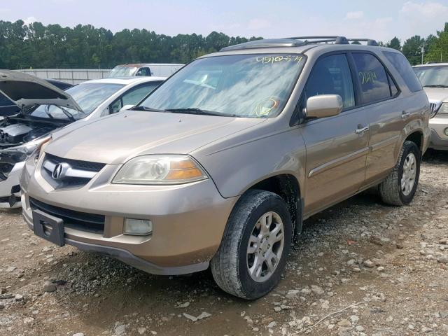 2HNYD18675H530985 - 2005 ACURA MDX TOURIN GOLD photo 2