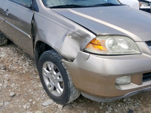 2HNYD18675H530985 - 2005 ACURA MDX TOURIN GOLD photo 9