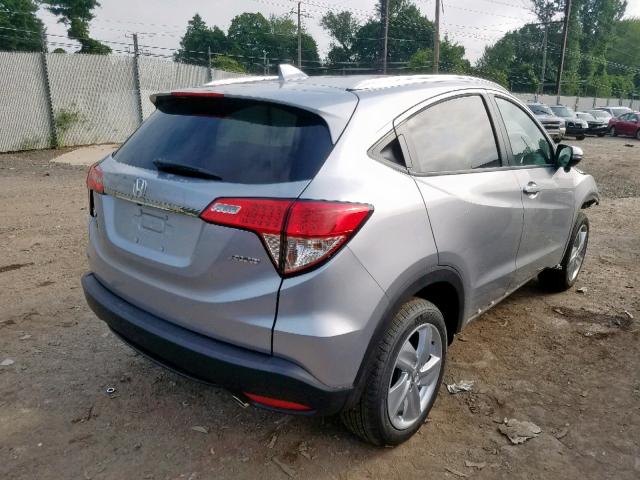 3CZRU6H57KM709887 - 2019 HONDA HR-V EX SILVER photo 4