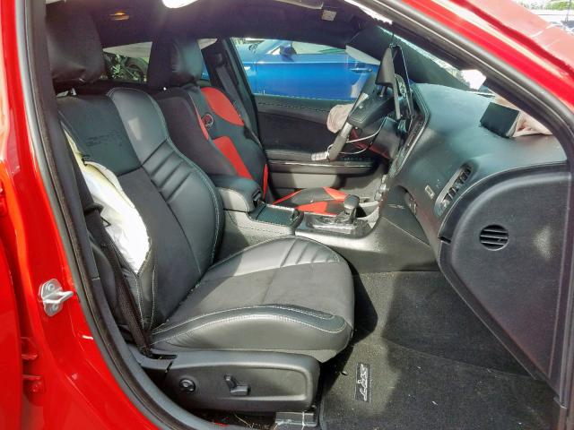 2C3CDXL99KH552524 - 2019 DODGE CHARGER SR RED photo 5