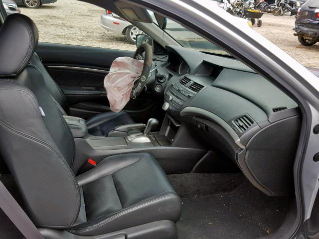 1HGCS12819A017978 - 2009 HONDA ACCORD EXL SILVER photo 5