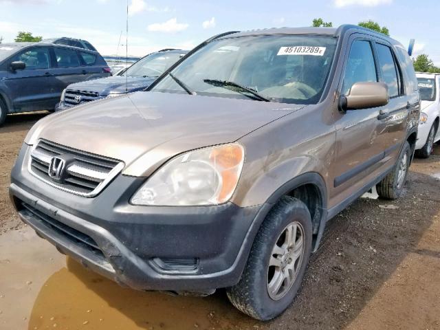 JHLRD788X2C084346 - 2002 HONDA CR-V EX TAN photo 2