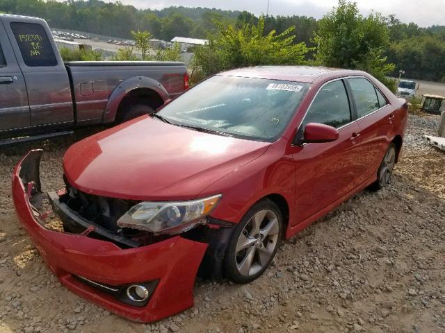 4T1BF1FK9CU625978 - 2012 TOYOTA CAMRY BASE RED photo 2