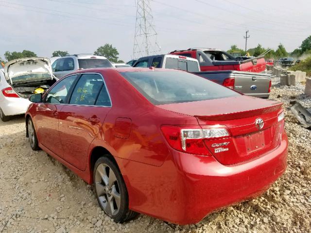 4T1BF1FK9CU625978 - 2012 TOYOTA CAMRY BASE RED photo 3