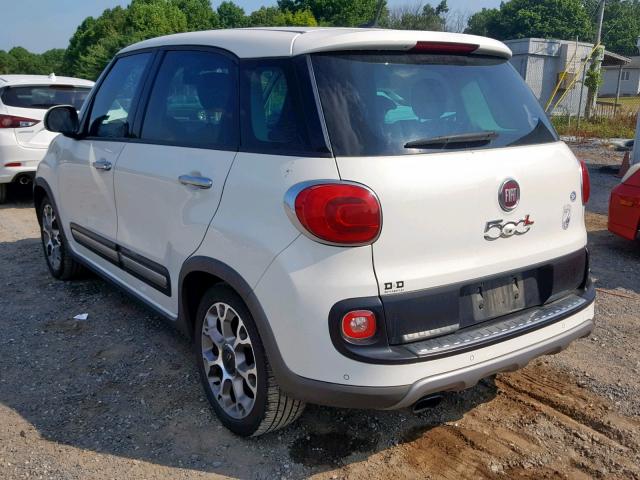 ZFBCFADH1EZ010687 - 2014 FIAT 500L TREKK WHITE photo 3