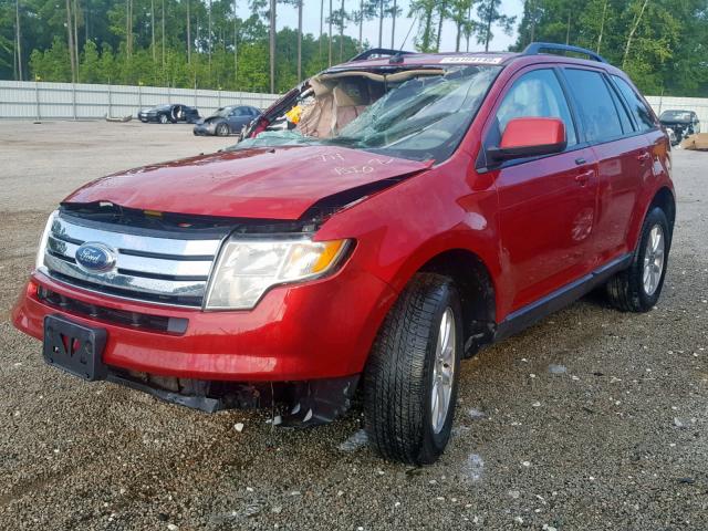 2FMDK4JC6ABA44091 - 2010 FORD EDGE SEL RED photo 2