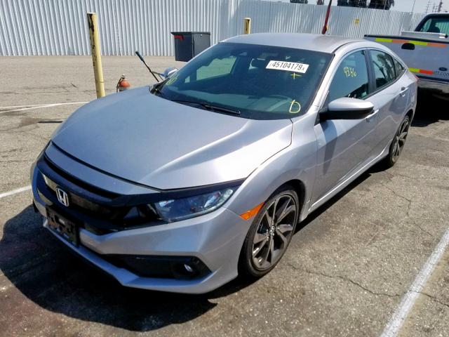 2HGFC2F82KH515592 - 2019 HONDA CIVIC SPOR SILVER photo 2