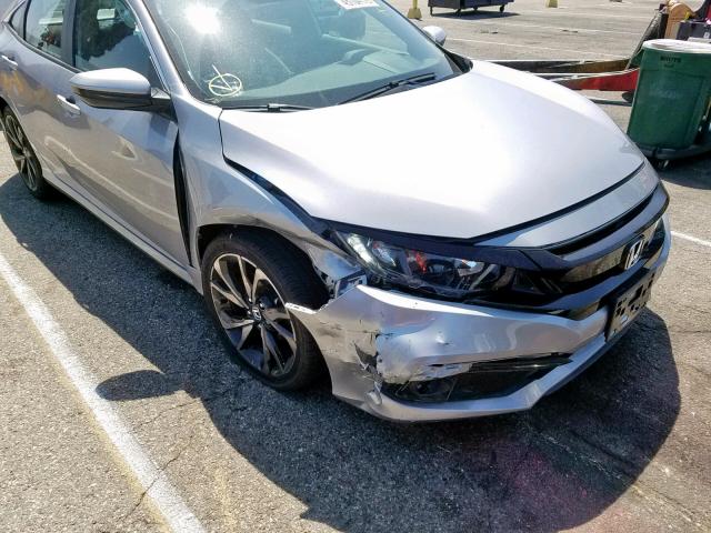 2HGFC2F82KH515592 - 2019 HONDA CIVIC SPOR SILVER photo 9